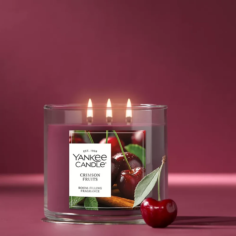 Crimson Fruits 3-Wick Candle