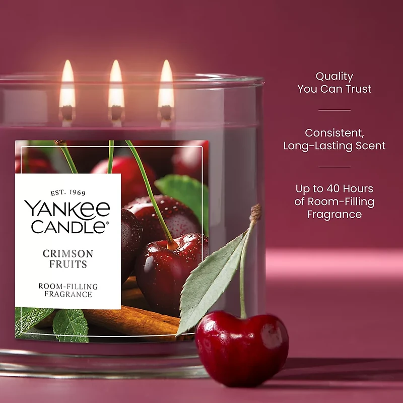 Crimson Fruits 3-Wick Candle