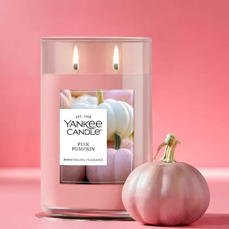 Pink Pumpkin Large Tumbler Candle