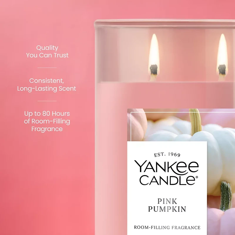Pink Pumpkin Large Tumbler Candle
