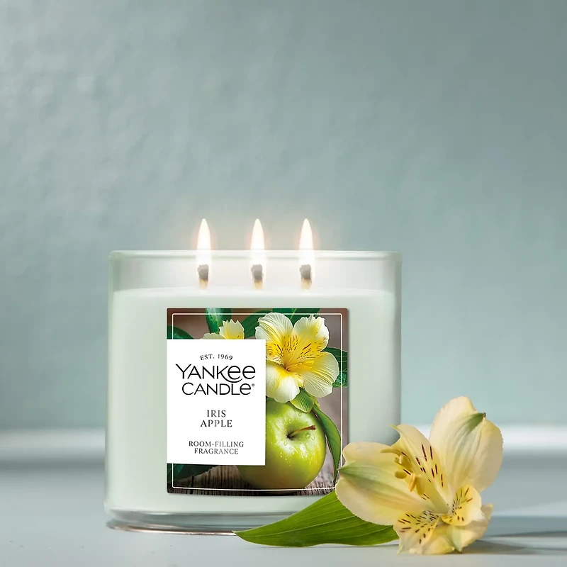 Iris Apple 3-Wick Candle
