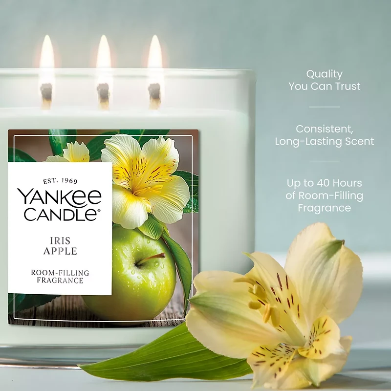 Iris Apple 3-Wick Candle