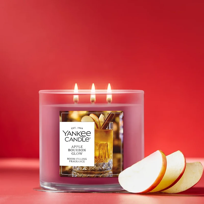 Apple Bourbon Glow 3-Wick Candle