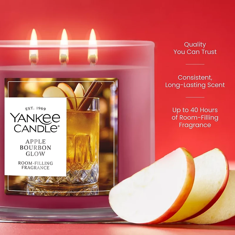 Apple Bourbon Glow 3-Wick Candle