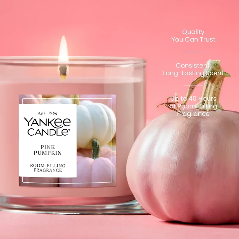 Pink Pumpkin Small Tumbler Candle