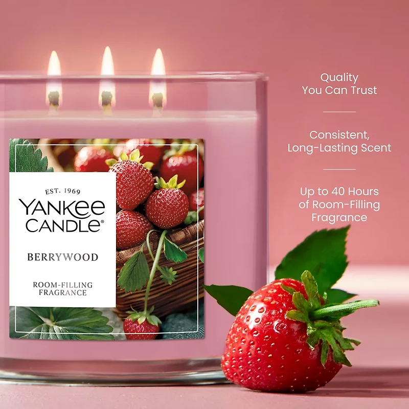 Berrywood 3-Wick Candle