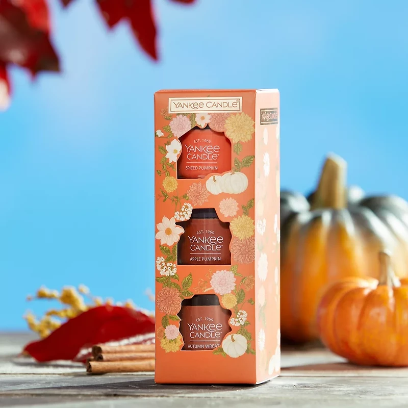 Pumpkin Season Minis Candle Gift Set Trio