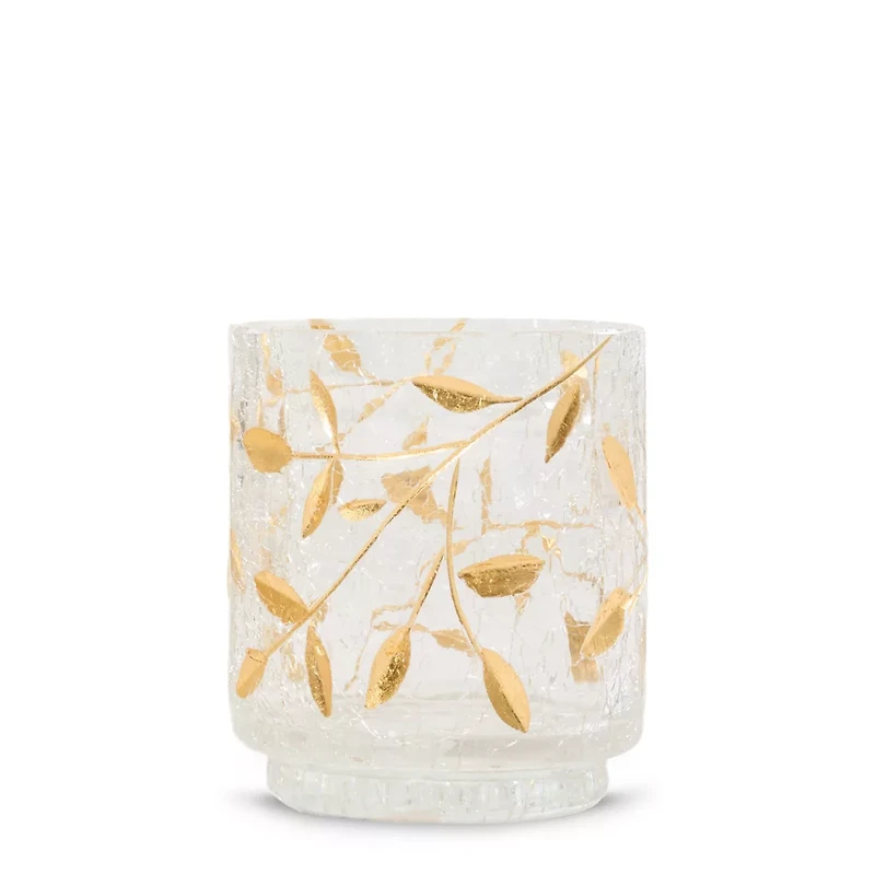 Gold Blossom Tea Light Candle Holder