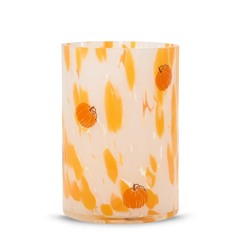 Pumpkin Painter Jar Candle Holder