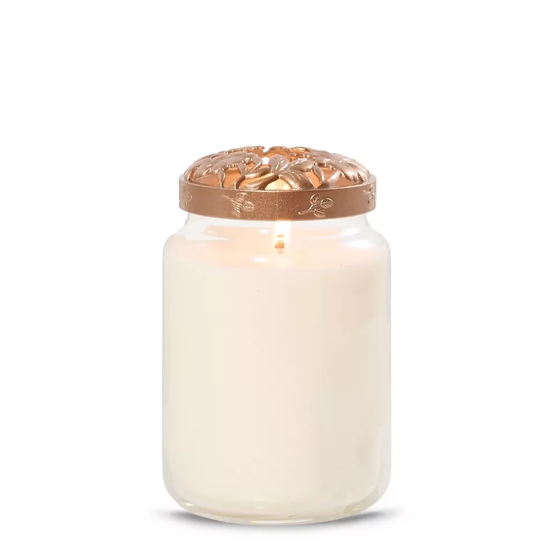 Floral Etch Illuma-Lid® Jar Candle Topper