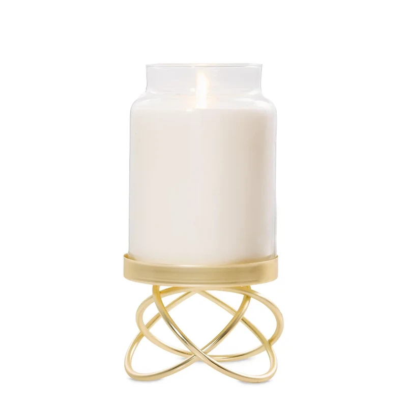 Golden Halo Candle Pedestal