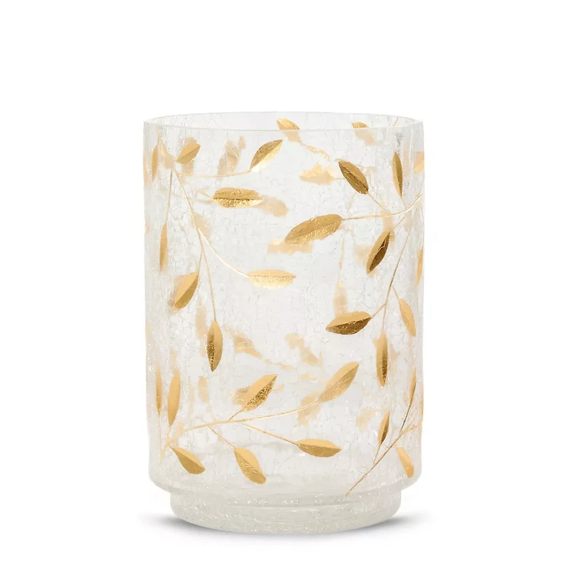 Gold Blossom Jar Candle Holder