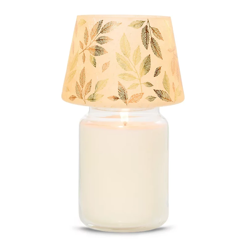 Frosted Gold Jar Candle Shade