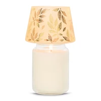 Frosted Gold Jar Candle Shade