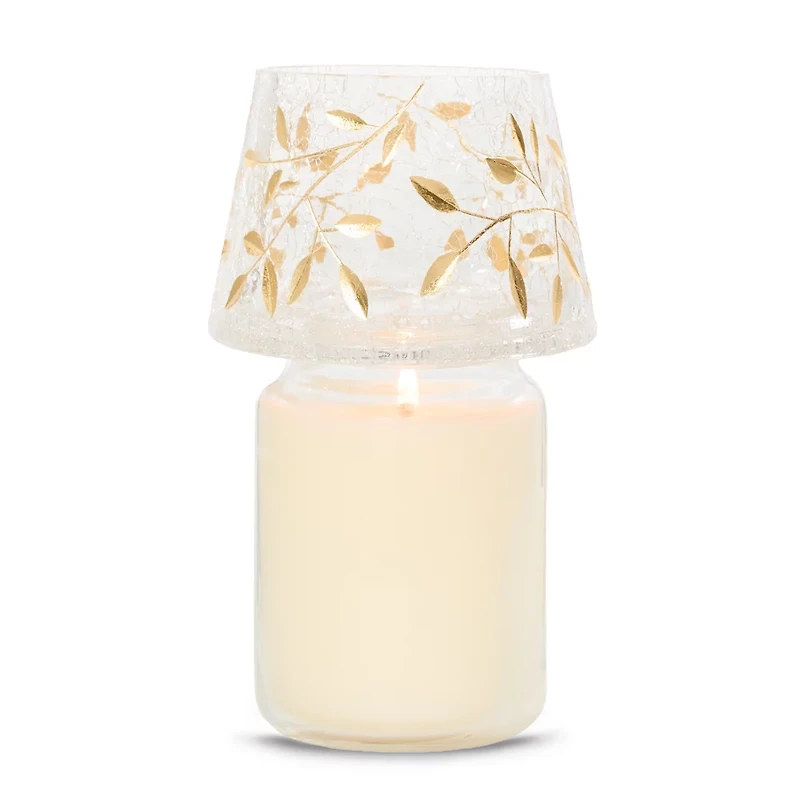 Gold Blossom Jar Candle Shade
