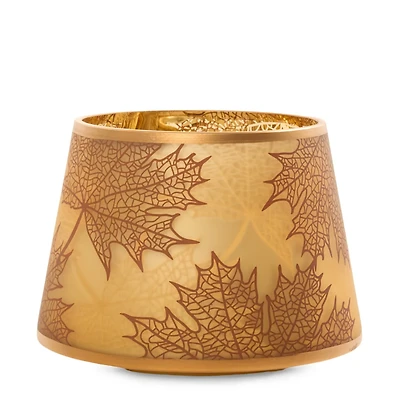 Crackle Leaves Jar Candle Shade