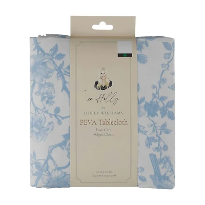 Holly Williams Blue Tree PEVA Tablecloth, 52x70 in