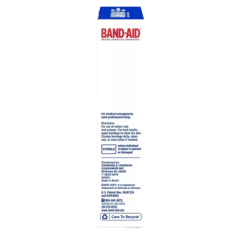 BAND-AID Brand Tru-Stay Adhesive Pads, Large Sterile Bandages, 10 ct