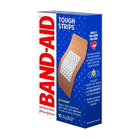 Band-Aid Brand Tough Strips Extra Durable Adhesive Bandages, Extra Large, 10 ct