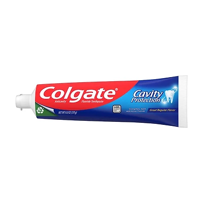 Colgate Cavity Protection Toothpaste with Fluoride, Great Regular Flavor - 6.0 O