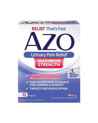 AZO Urinary Pain Relief Tablets, 12 ct