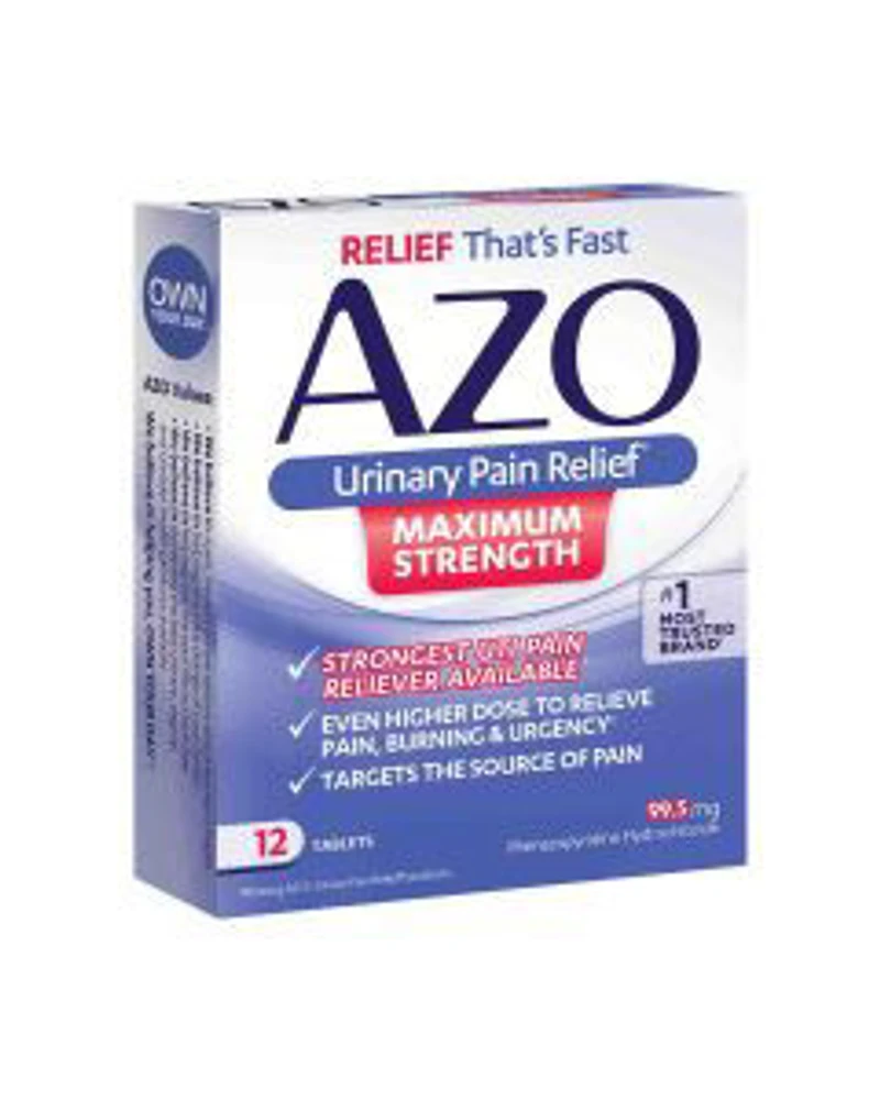 AZO Urinary Pain Relief Tablets, 12 ct
