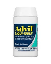 Advil Liqui-Gels Pain Reliever and Fever Reducer Capsules, 200 mg, 40 ct