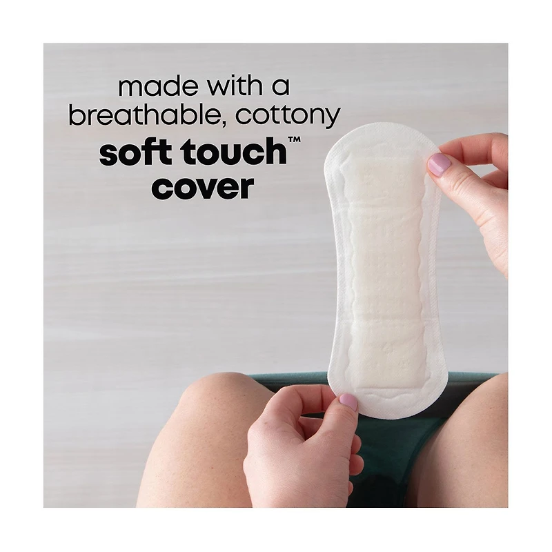 U by Kotex Clean & Secure Wrapped Panty Liners, Long, 16 ct