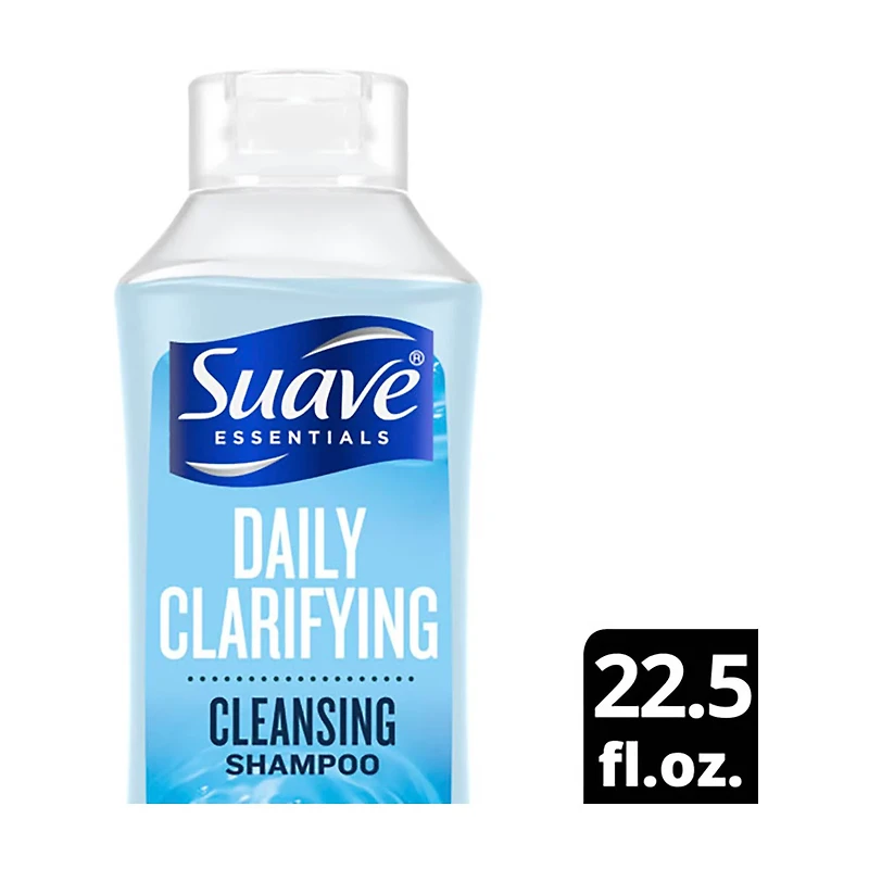 Suave Essentials Daily Clarifying Cleansing Shampoo, 22.5 fl oz