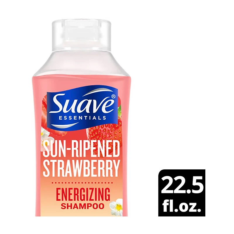 Suave Essentials Strawberry Energizing Shampoo, 22.5 fl oz