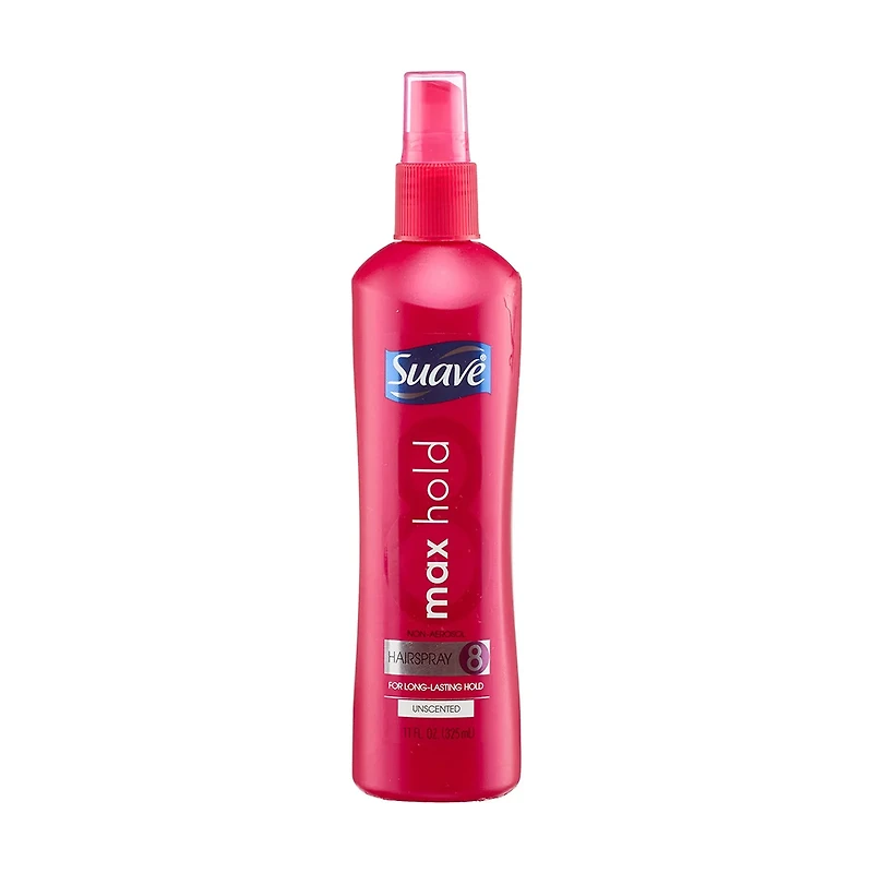Suave Max Hold Unscented Non Aerosol Hairspray, 11 fl. oz.