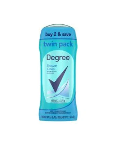 Degree Antiperspirant Deodorant Shower Clean Stick for Women, 2.6 oz, 2 ct