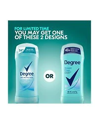 Degree Antiperspirant Deodorant Shower Clean Stick for Women, 2.6 oz, 2 ct