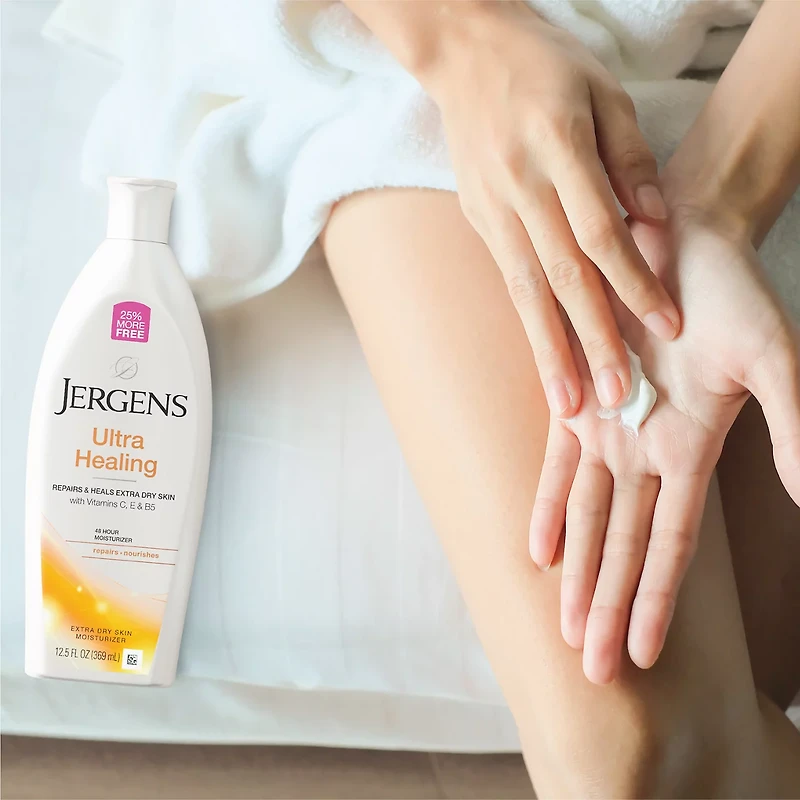 Jergens Ultra Healing Hand And Body Lotion, Moisturizer, Vitamins C, E, B5, 12.5 Oz