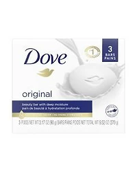Dove Beauty Bar Gentle Skin Cleanser Original, 3.17 oz, 3 Bars