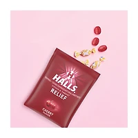 Halls Cherry Cough & Throat Relief Drops, 30 Ct