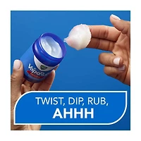 Vicks VapoRub Cough Suppressant, Topical Analgesic Ointment, 1.76 oz