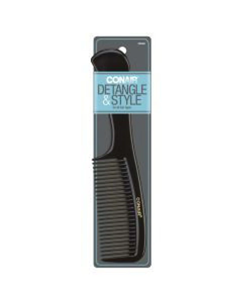 Conair Detangle & Style Hair Comb, Black