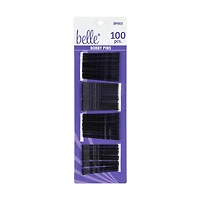 Belle Bobby Pins Black, 100 Count