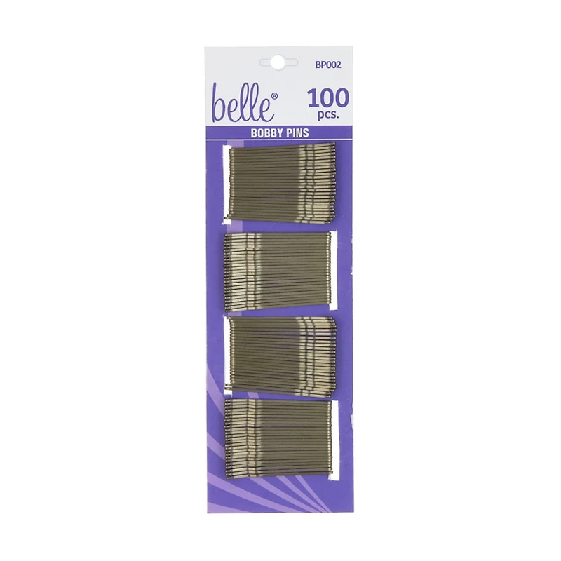 Belle Bobby Pins Brown, 100 Count