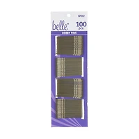 Belle Bobby Pins Brown, 100 Count