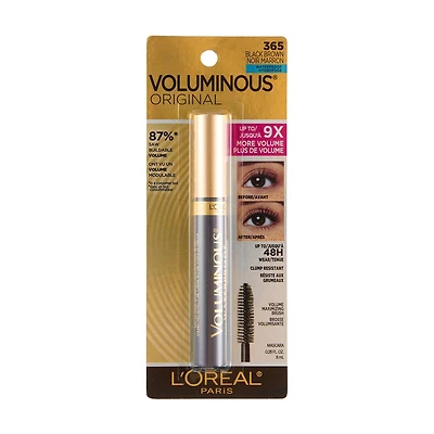 L'Oreal Paris Voluminous Original Mascara, 365 Black/Brown