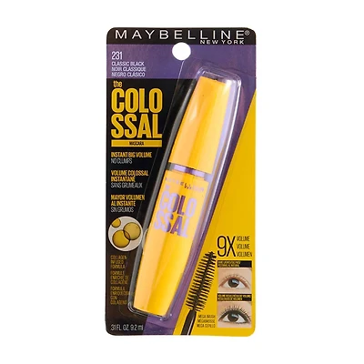 Maybelline New York The Colossal Mascara, Black, 0.31 fl oz