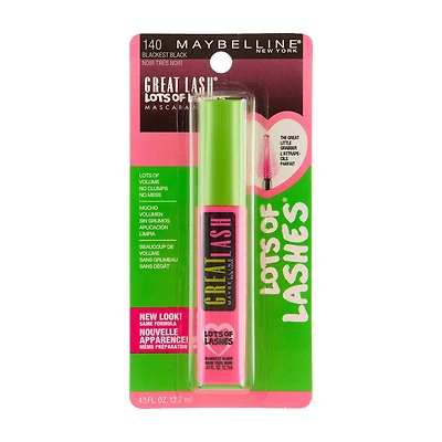Maybelline New York Great Lash Lots of Lashes  Mascara, Black, 0.43 fl oz