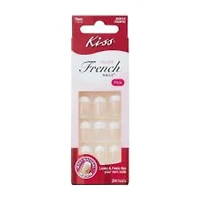 Kiss Salon French Nails with Natural Moon Pink