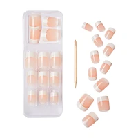 Kiss Salon French Nails with Natural Moon Pink