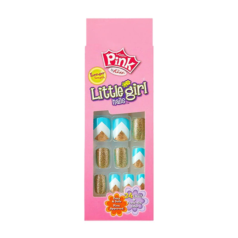 Pink Little Girl Sticker Nails, Selena