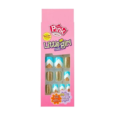 Pink Little Girl Sticker Nails, Selena