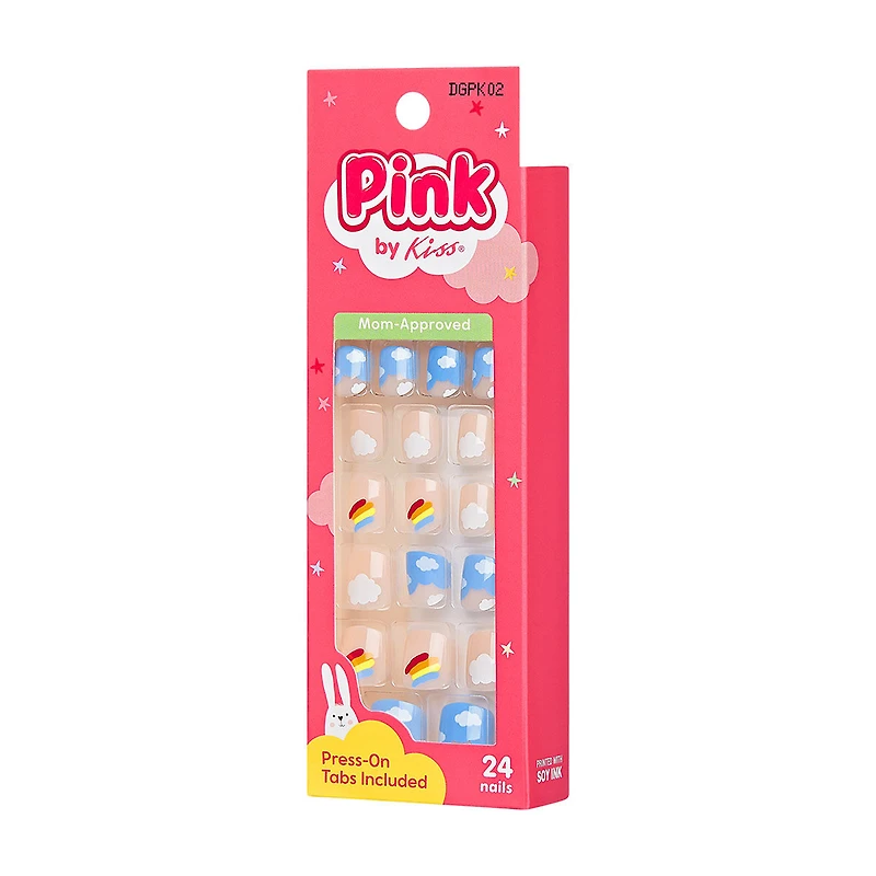 Pink Little Girl Sticker Nails, Selena