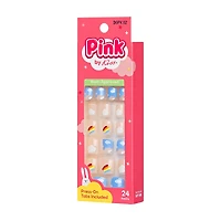 Pink Little Girl Sticker Nails, Selena